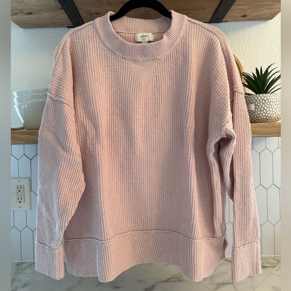 Aerie Sweater/Sweatshirt, Pink XS